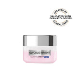 L’Oréal Paris, Glycolic-Bright Glowing Night Cream, for Dark Spots Reduction, Glow Boosting, and Skin Tone Evenness, 50ml