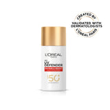 L’Oréal Paris, UV Defender Invisible Resist, SPF50+ Daily Sunscreen, with Long UVA Protection, For All Skin Types, 50ml