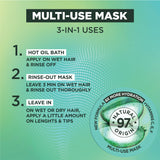 Garnier Ultra Doux Aloe Vera Vegan Hair Food 3in1 Mask for dehydrated hair, Boosted with Vitamins C, E & F