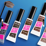The Brow Glue Extreme Hold Eyebrow Setting Gel, 16 Hour Hold, Vegan Formula, Natural Finish, Brush Applicator