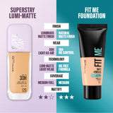 Maybelline New York Super Stay Lumi-Matte, Light As Air Foundation - 30H Longwear