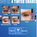 The Brow Glue Extreme Hold Eyebrow Setting Gel, 16 Hour Hold, Vegan Formula, Natural Finish, Brush Applicator