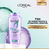 L’Oréal Paris Elvive Hyaluron Pure Purifying Shampoo for Oily Roots And Dehydrated Length