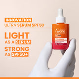 Avène Ultra Plumping Serum SPF 50+ Sunscreen 30ML | Ultra Light Hydrating Hyaluronic Acid Serum