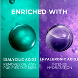 Hyaluron Expert Oil and Shine Control Replumping Gel Cream, for Combination to Oily Skin, with Hyaluronic Acid and Salicylic Acid, 50 ml