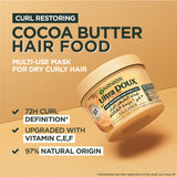 Garnier Ultra Doux Vegan Hair Food Cocoa Butter & Jojoba Oil 3-In-1 Treatment Mask for Curly Hair