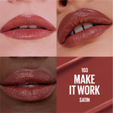 Maybelline Serum Lipstick, Hydrating Lip Makeup with 8HRs of Lip Plumping Moisture with Hyaluronic Acid + Oil Blend