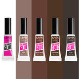 The Brow Glue Extreme Hold Eyebrow Setting Gel, 16 Hour Hold, Vegan Formula, Natural Finish, Brush Applicator