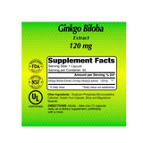 Alfa Ginkgo Biloba 120Mg