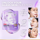 Revitalift Glass Skin Hydrogel Glow Mask, Transform Your Skin For A Dewy, Plumped, Glass Skin In Only 90 Minutes, 1pc.