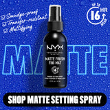 Setting Spray - Matte Finish, Lightweight, Long-Lasting, Extends Makeup Wear Up to 16 hours, Vegan and Cruelty Free Formula, 60ml