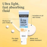 Ultra Sheer Invisible Hydration Fluid Sunscreen SPF50