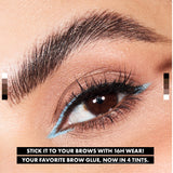 The Brow Glue Extreme Hold Eyebrow Setting Gel, 16 Hour Hold, Vegan Formula, Natural Finish, Brush Applicator