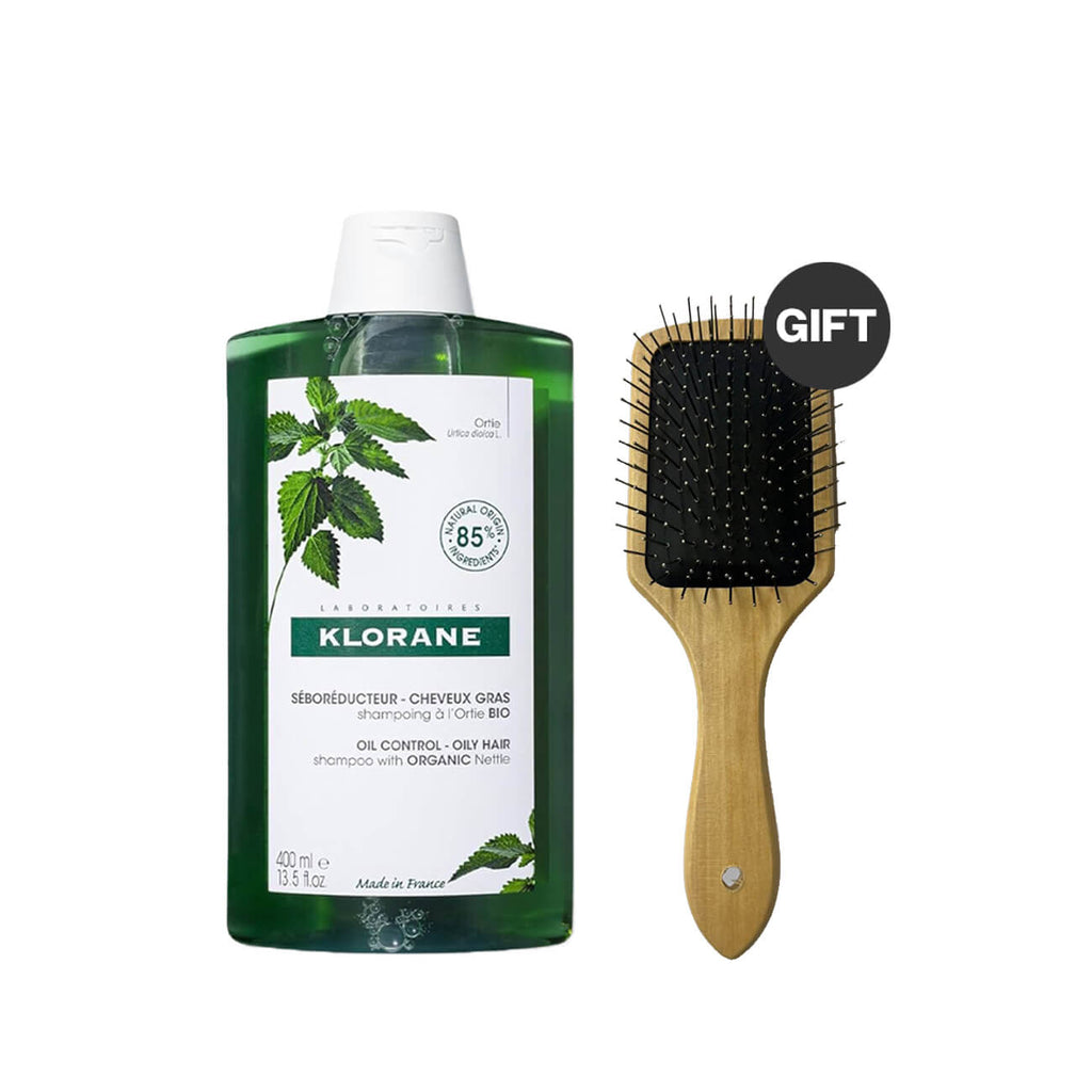 Oil Control Shampoo with Nettle Oily Hair With Hair Brush as GIFT