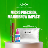 Fat Oil Slick Click & Blade & Shade, Dual Edged Brow Pencil & Face Glue Primer Trio