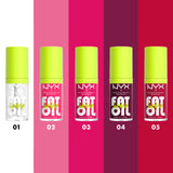 Fat Oil Lip Drip, Moisturizing, Shiny, Vegan Tinted Lip Gloss, Non-Sticky Finish, 12H Hydration, Squalane, Raspberry and Cloudberry Oils