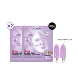 Revitalift Glass Skin Hydrogel Glow Mask Duo