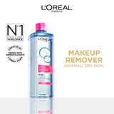 L’Oréal Paris 3-in-1 Refreshing Micellar Water, deep cleansing moisturize micellar for dry to normal skin