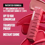 Maybelline New York Super Stay Vinyl Ink Long lasting 16 Hour Wear, No Budge, Instant Shine Lipstick