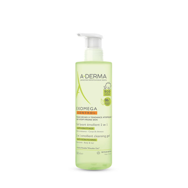 Aderma Exomega Control 2 in 1 Emollient Cleansing Gel - Anti-Scratching - Skin Society {{ shop.address.country }}
