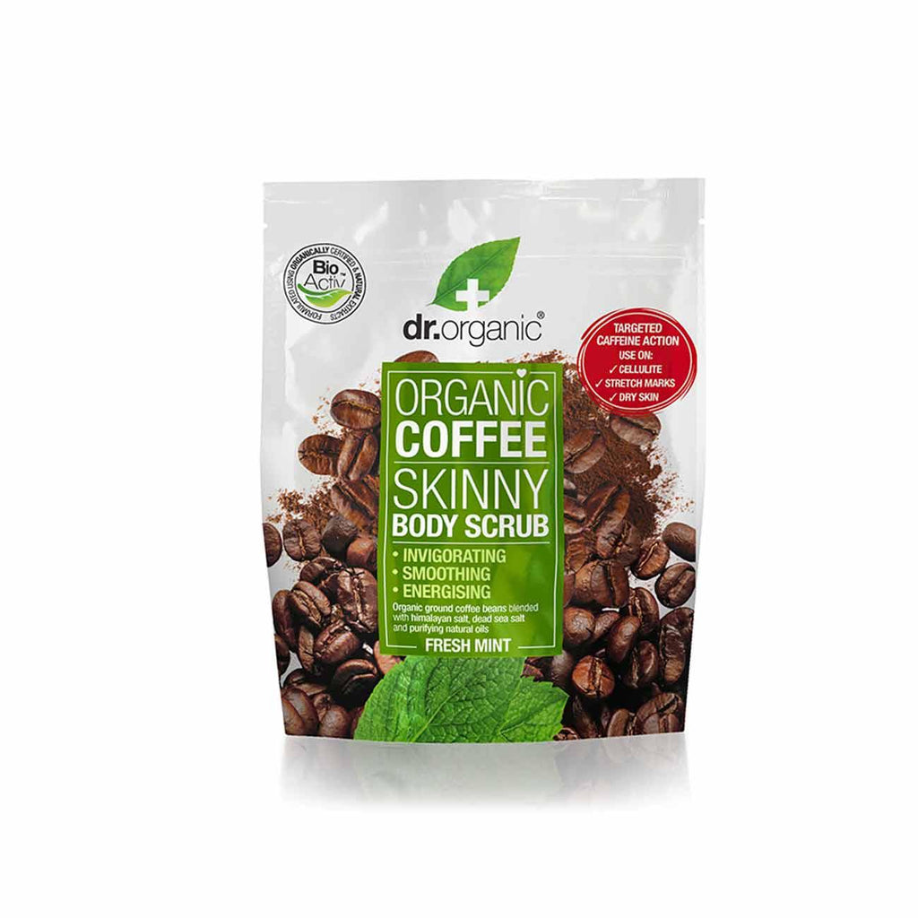 Dr Organic Coffee Mint Body Scrub Pouch Skin Society Lebanon