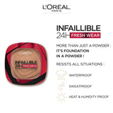 L'Oréal Paris Infaillible 24H Fresh Wear Foundation in a Powder - Skin Society {{ shop.address.country }}