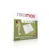 Rossmax WB101 Glass Personal Scale - Super Slim / Electronic - Skin Society {{ shop.address.country }}