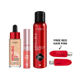 Infallible 3 Seconds Makeup Setting Mist & Infaillible 24H Power Glow Loose Powder & Lumi Le Liquid Blush Trio