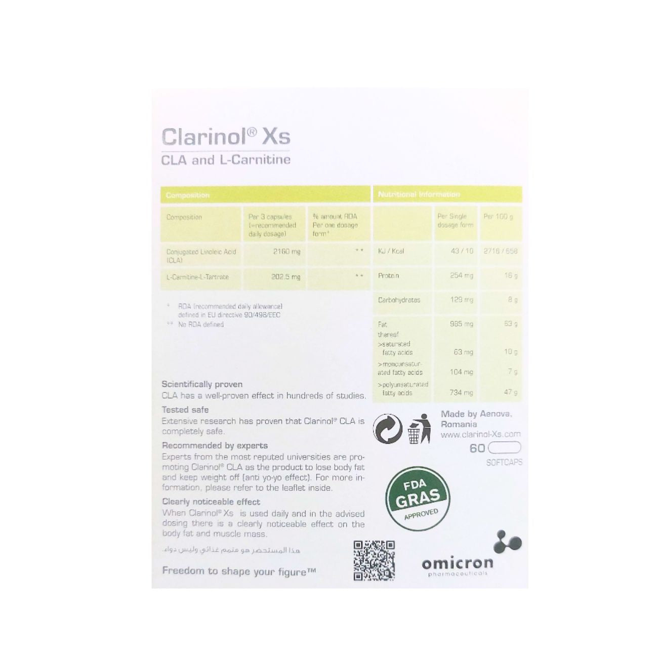 Clarinol XS Slimming