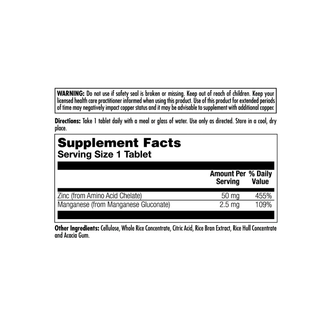 KAL Chelated Zinc 50 Mg