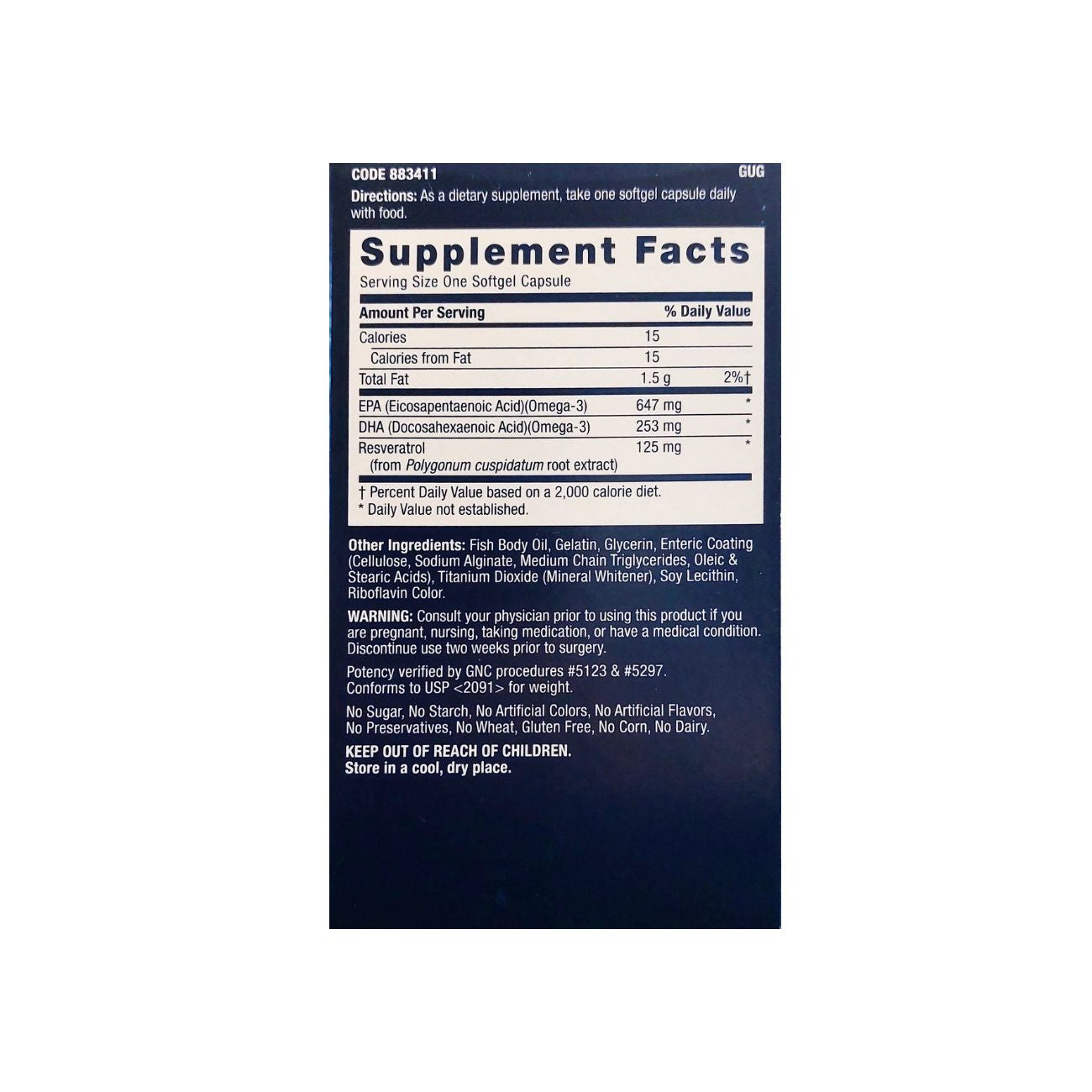 Triple Strength Fish Oil + Resveratrol