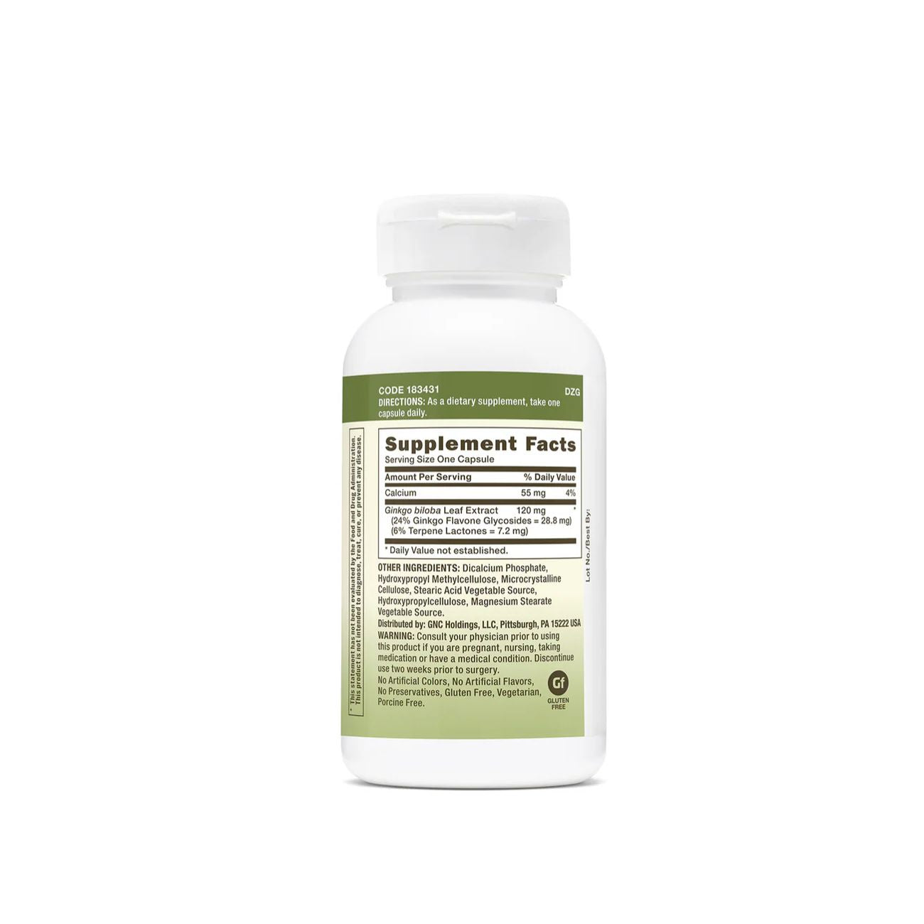 GNC Ginkgo Biloba 120Mg