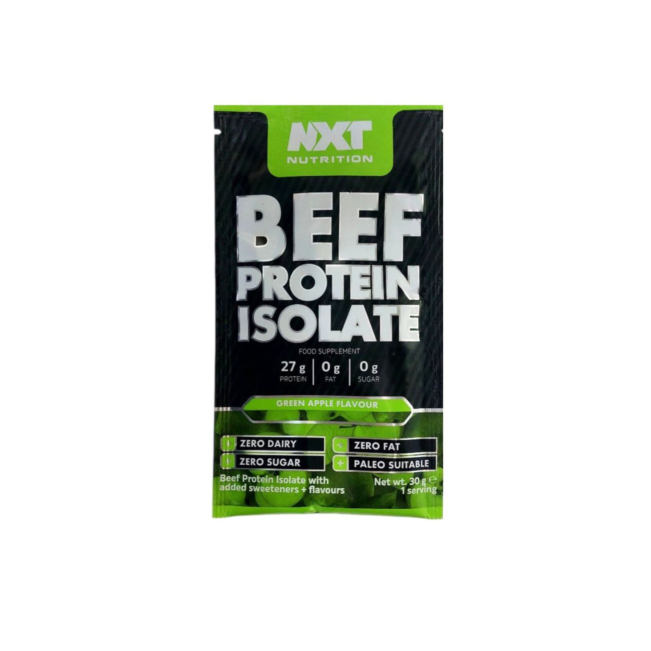 Beef Protein Isolate Sachet Green Apple