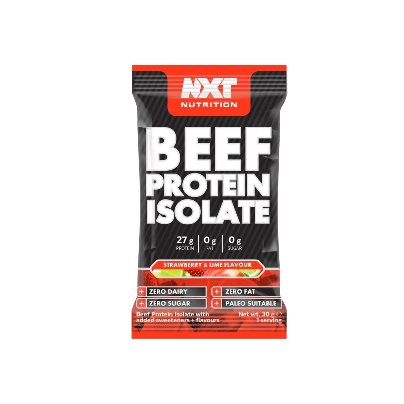 Beef Protein Isolate Sachet Strawberry & Lime