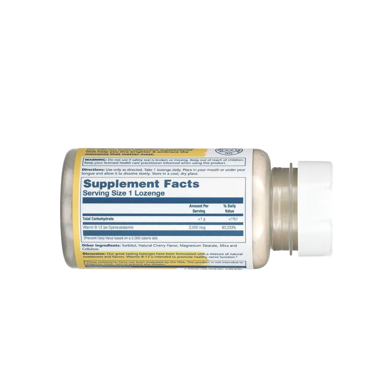 Vitamin B-12 2000mcg Sugar-Free, Natural Cherry Flavor