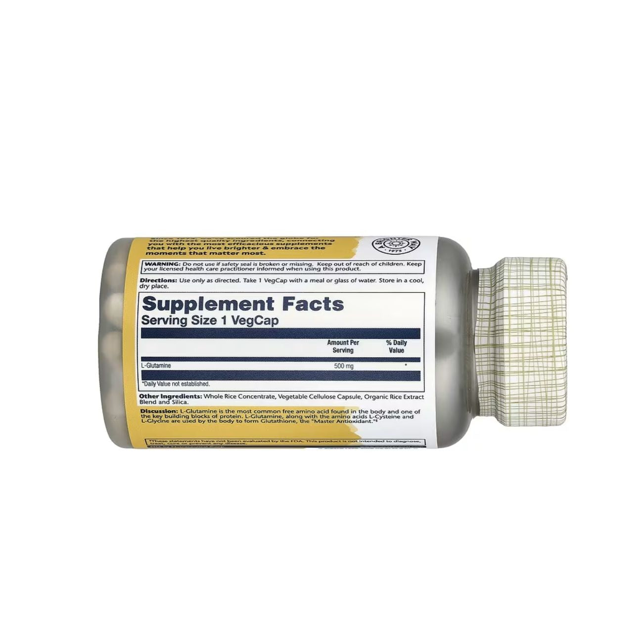 L-Glutamine 500mg Free-Form Amino Acid | Skin Society L-Glutamine 500mg Free-Form Amino Acid | Skin Society