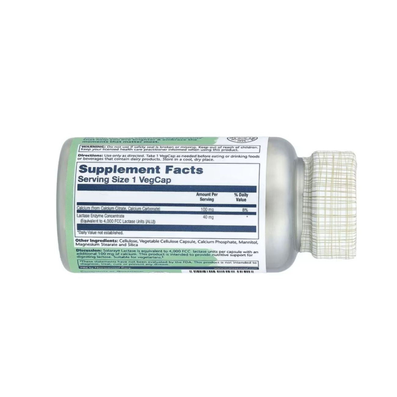 Lactase 40mg Supporting 4,000 IU Plus 100mg Calcium