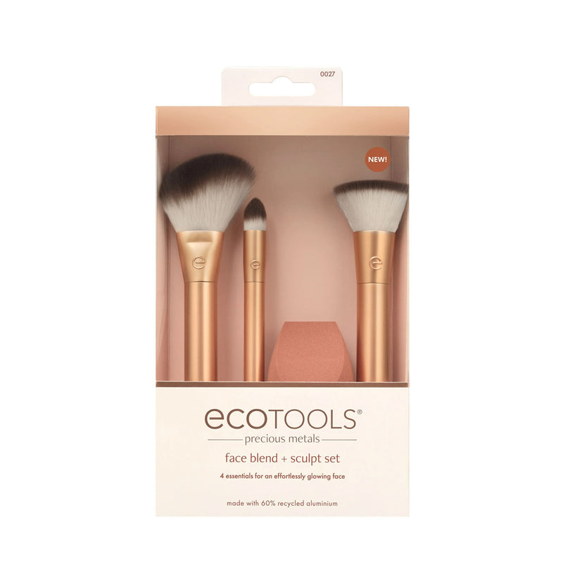 Precious Metals Face Blend + Sculpt Makeup Brush Set