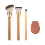 Precious Metals Face Blend + Sculpt Makeup Brush Set