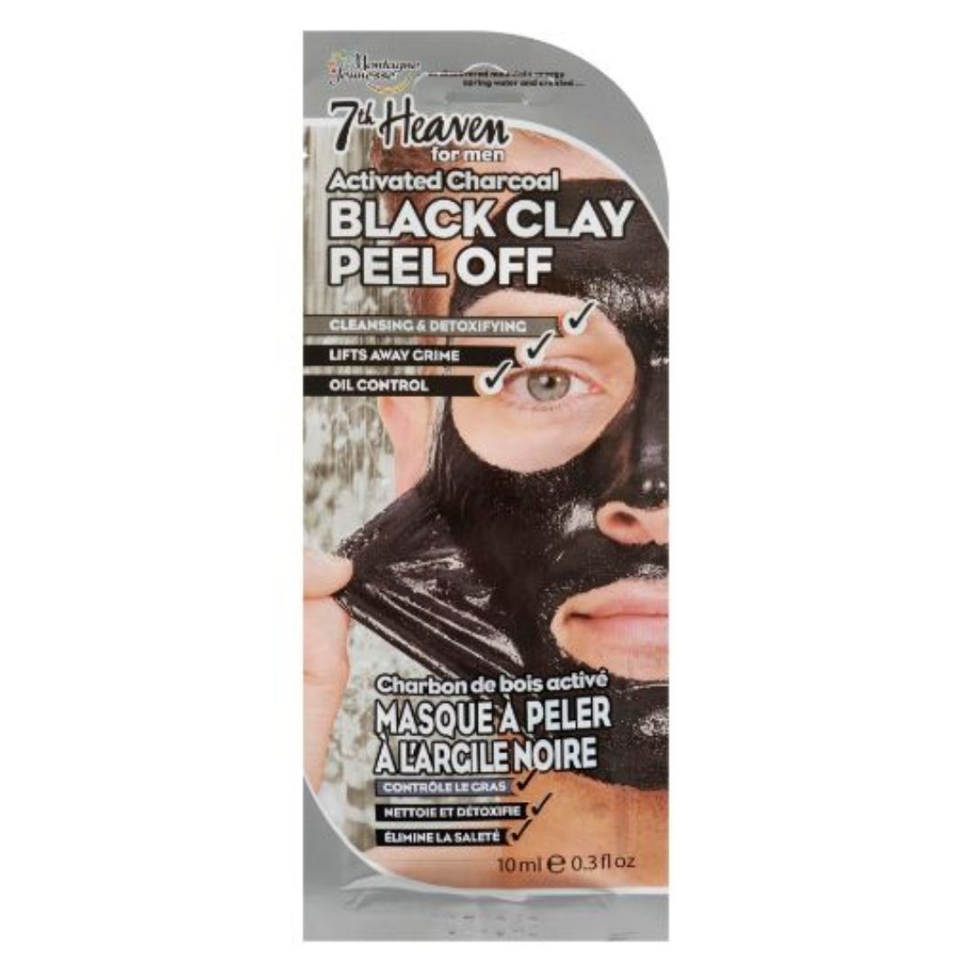 7th Heaven for Men Activated Charcoal Black Clay Peel-Off