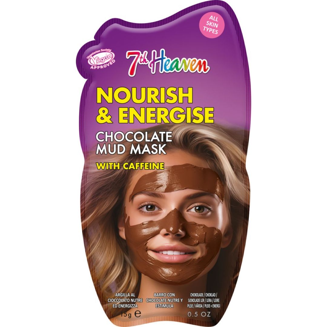 7th Heaven Nourish & Energise Chocolate Mud Mask with Caffeine