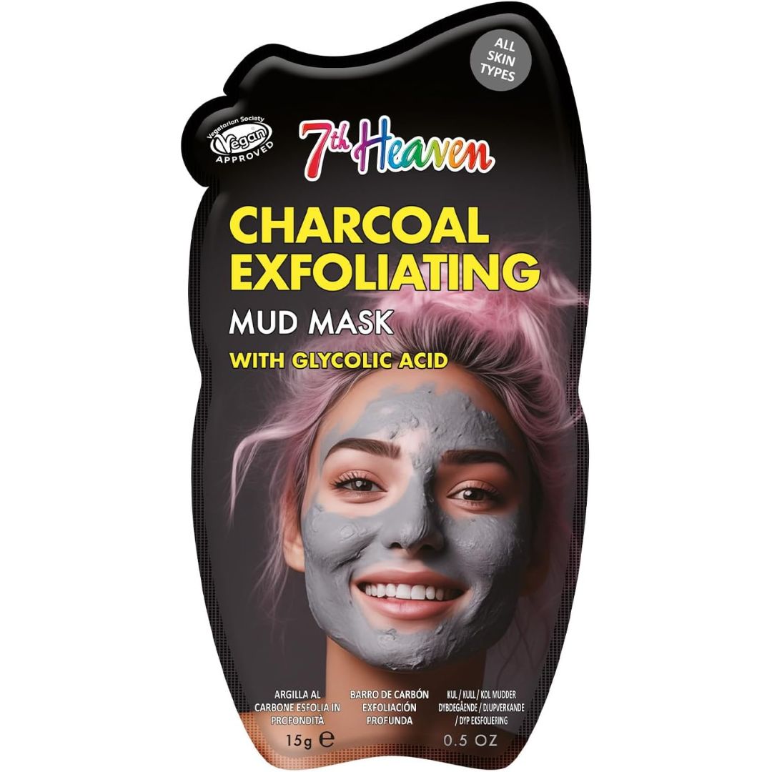 7th Heaven Charcoal Exfoliating Mud Mask with Glycolic Acid