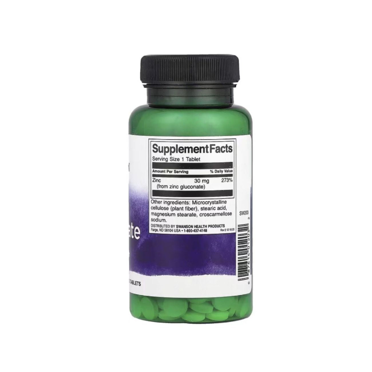 Swanson Zinc Gluconate 30 Mg