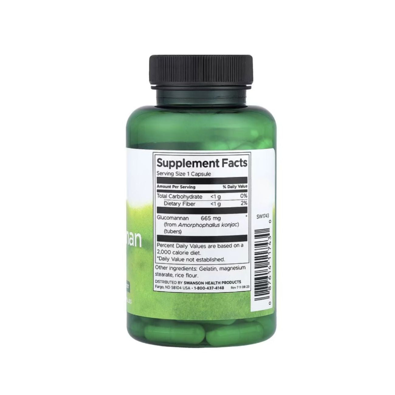 Swanson Glucomannan 665 Mg