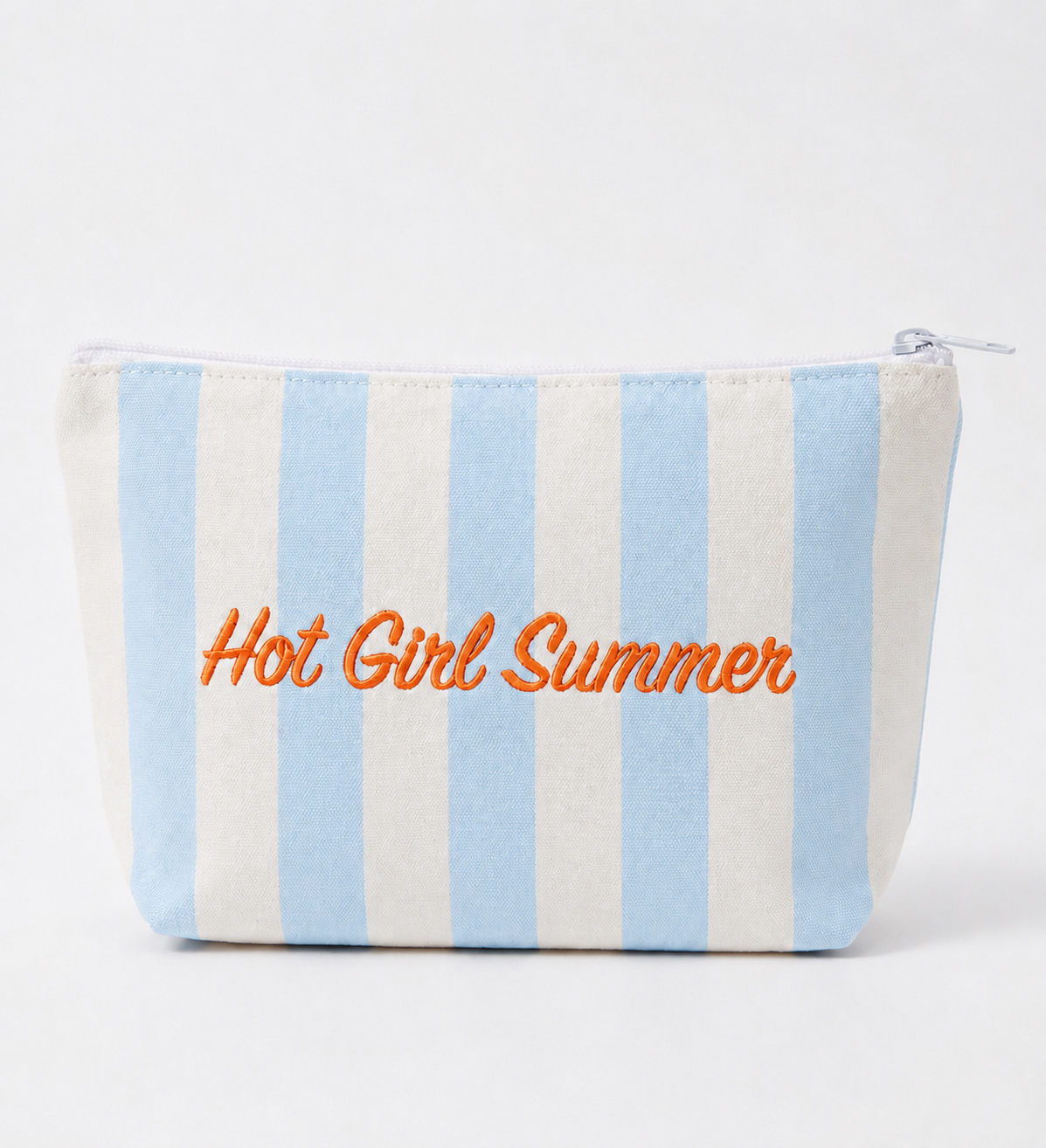 Hot Girl Summer Bleu & White Pouch - Gift