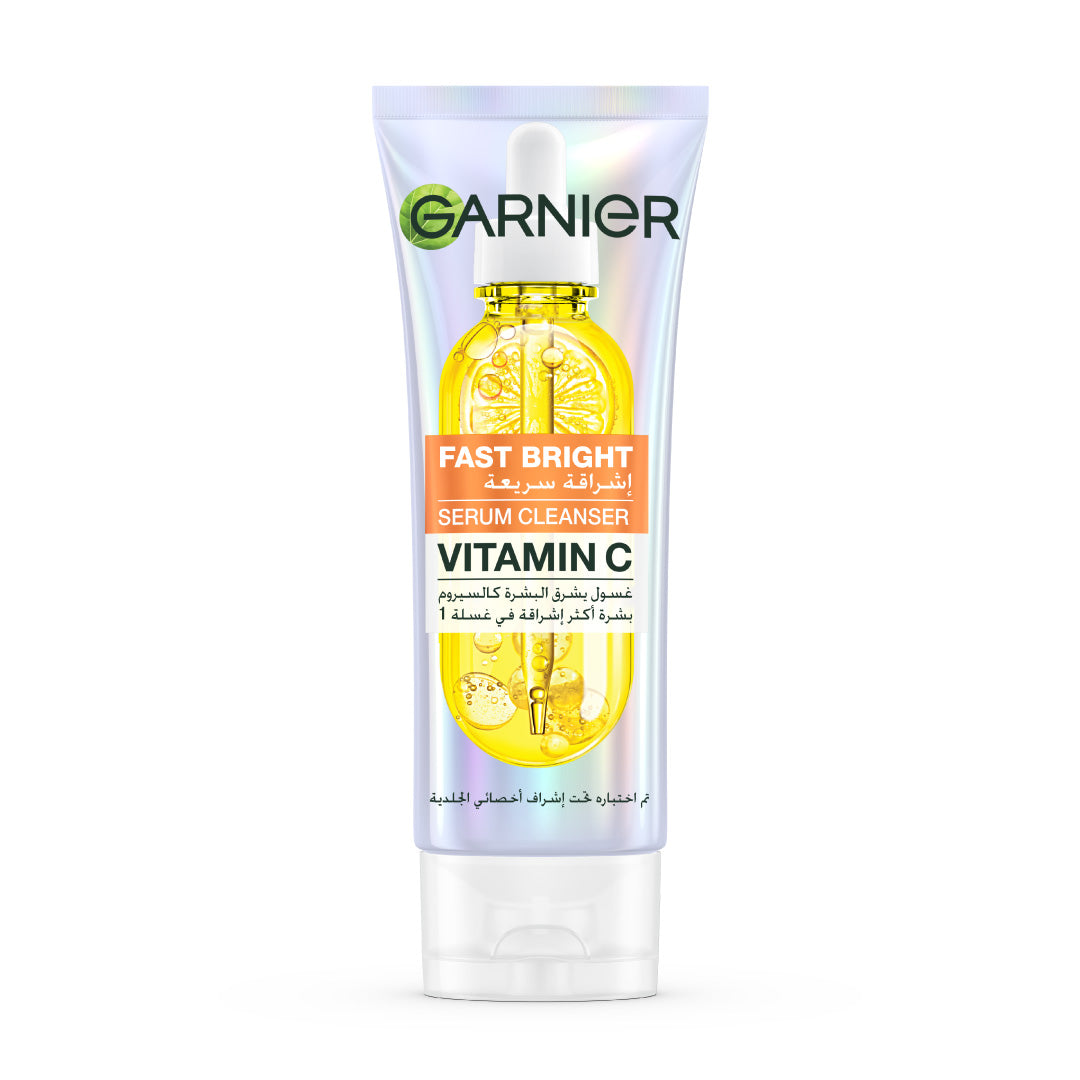 Fast Bright Serum Cleanser - Dual Action Foam Cleanser, Brightens in 1 Wash - For All Skin Types, Even Sensitive Skin