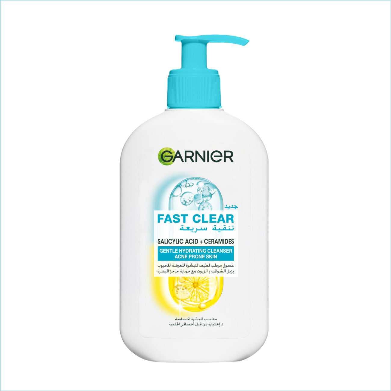 Fast Clear Gentle Cleanser Hydrating Face Wash for Acne Prone Skin
