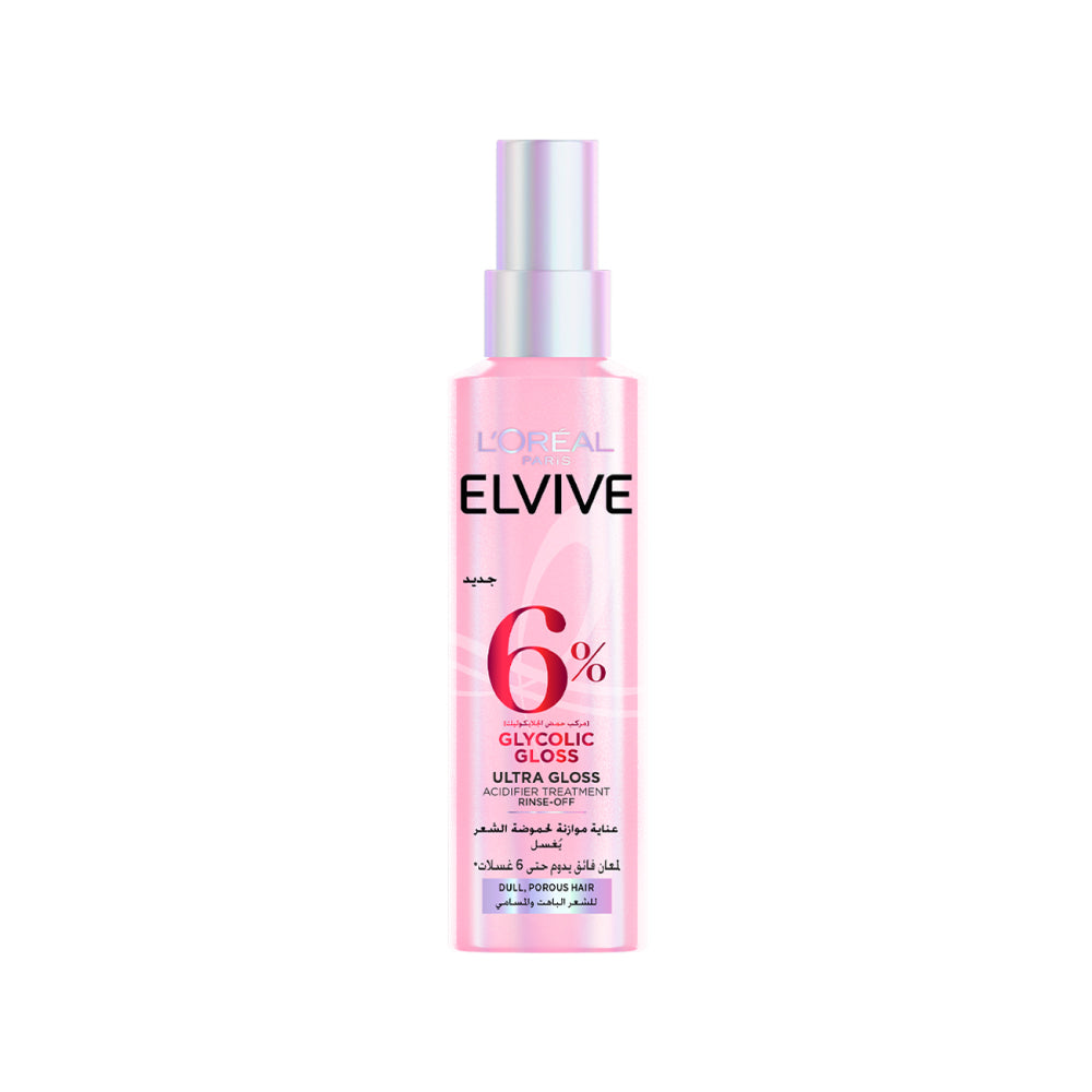 L’Oréal Paris Elvive Glycolic Gloss, Glossing Acidifier treatment, 6% [Gloss Complex] with Glycolic Acid,