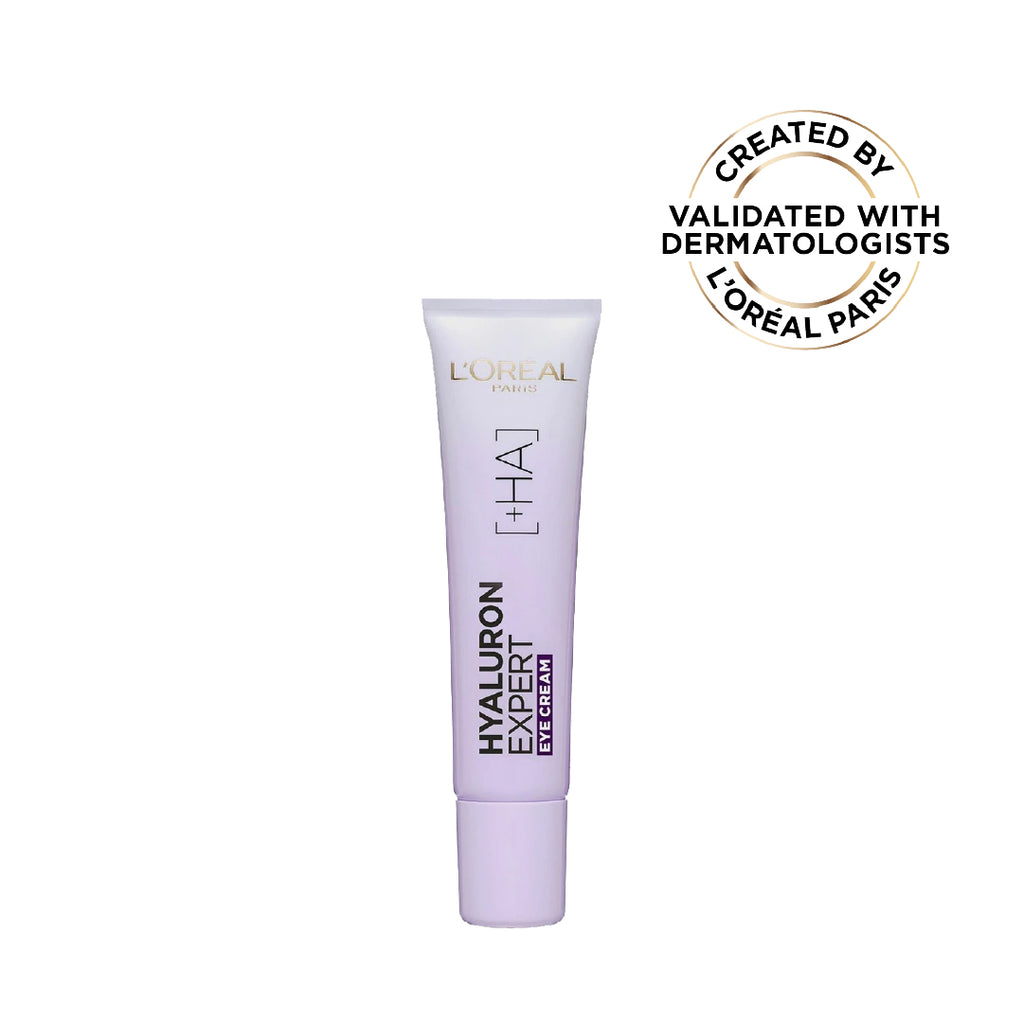 L’Oréal Paris, Hyaluron Expert, Replumping and Moisturizing Eye Cream, against Fine Lines, for Eye-Contour Replumping, with Hyaluronic Acid, 50 ml