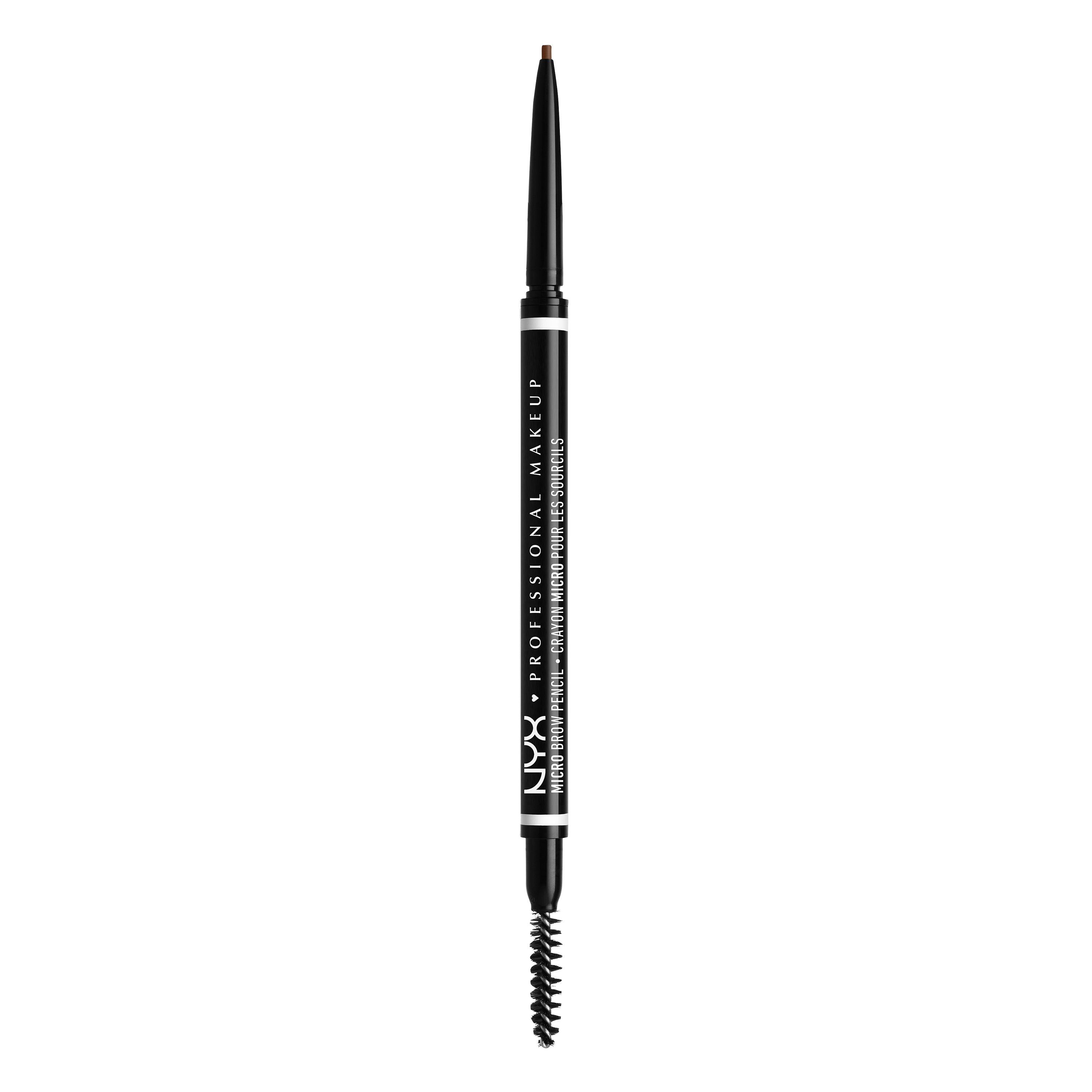 Micro Brow Pencil, Ultra-Fine, Dual-Ended, Precise Eyebrow Pencil with Retractable Tip and Spoolie Brush